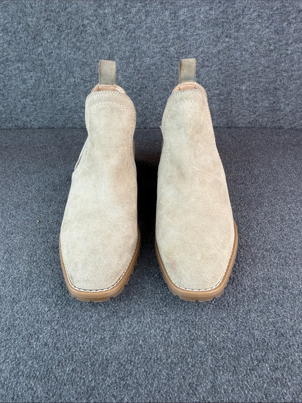 Blondo Sandra Waterproof Cow Leather Booties in Sand Size 8.5M - Picture 4 of 10
